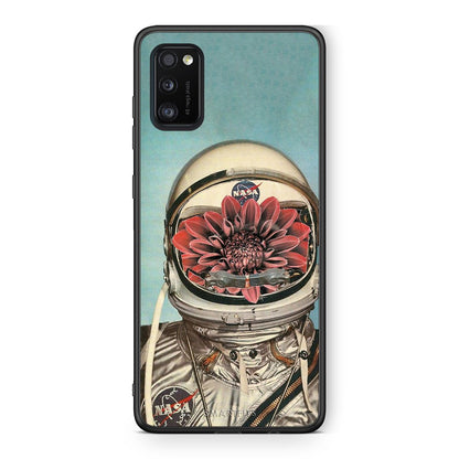 Samsung A41 Nasa Bloom θήκη από τη Smartfits με σχέδιο στο πίσω μέρος και μαύρο περίβλημα | Smartphone case with colorful back and black bezels by Smartfits