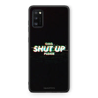 Thumbnail for Samsung A41 OMG ShutUp θήκη από τη Smartfits με σχέδιο στο πίσω μέρος και μαύρο περίβλημα | Smartphone case with colorful back and black bezels by Smartfits