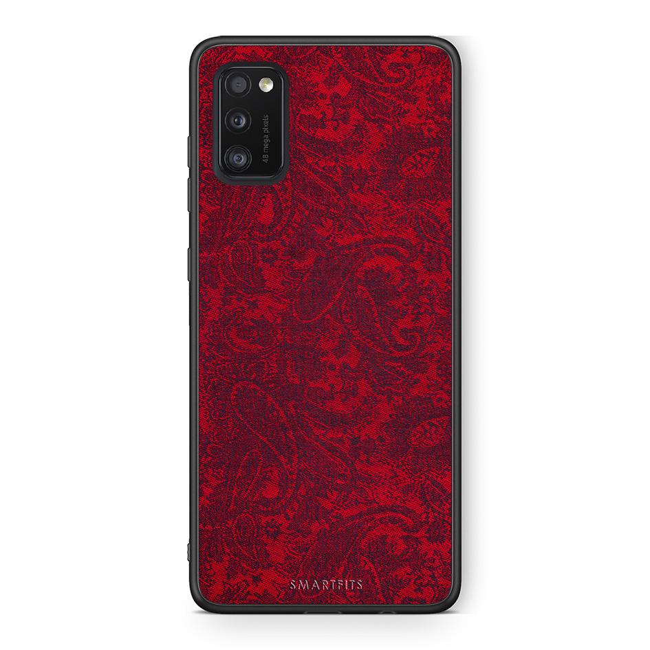 Samsung A41 Paisley Cashmere θήκη από τη Smartfits με σχέδιο στο πίσω μέρος και μαύρο περίβλημα | Smartphone case with colorful back and black bezels by Smartfits