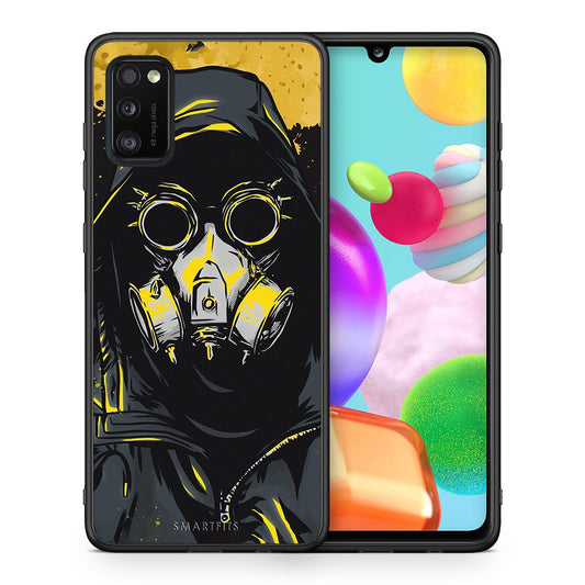 Θήκη Samsung A41 Mask PopArt από τη Smartfits με σχέδιο στο πίσω μέρος και μαύρο περίβλημα | Samsung A41 Mask PopArt case with colorful back and black bezels