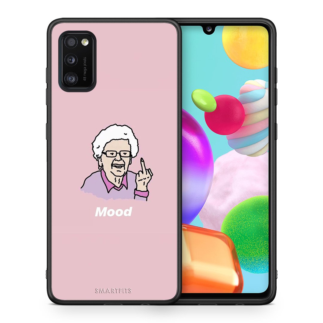 Θήκη Samsung A41 Mood PopArt από τη Smartfits με σχέδιο στο πίσω μέρος και μαύρο περίβλημα | Samsung A41 Mood PopArt case with colorful back and black bezels