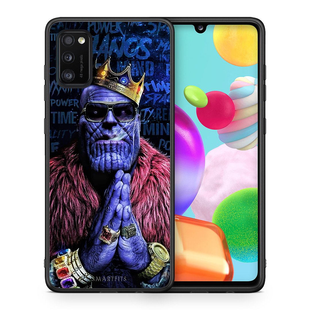 Θήκη Samsung A41 Thanos PopArt από τη Smartfits με σχέδιο στο πίσω μέρος και μαύρο περίβλημα | Samsung A41 Thanos PopArt case with colorful back and black bezels