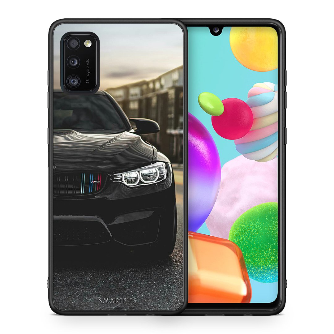 Θήκη Samsung A41 M3 Racing από τη Smartfits με σχέδιο στο πίσω μέρος και μαύρο περίβλημα | Samsung A41 M3 Racing case with colorful back and black bezels