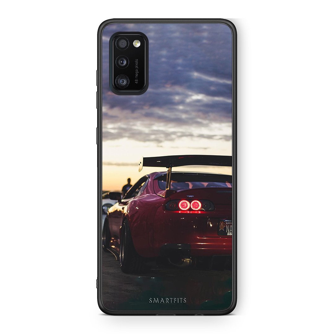 Samsung A41 Racing Supra θήκη από τη Smartfits με σχέδιο στο πίσω μέρος και μαύρο περίβλημα | Smartphone case with colorful back and black bezels by Smartfits