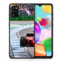 Thumbnail for Θήκη Samsung A41 Racing Vibes από τη Smartfits με σχέδιο στο πίσω μέρος και μαύρο περίβλημα | Samsung A41 Racing Vibes case with colorful back and black bezels