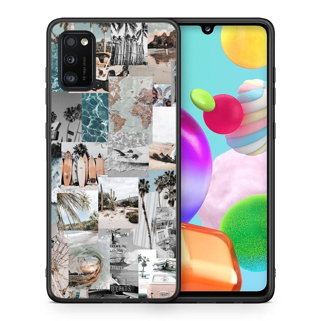 Θήκη Samsung A41 Retro Beach Life από τη Smartfits με σχέδιο στο πίσω μέρος και μαύρο περίβλημα | Samsung A41 Retro Beach Life case with colorful back and black bezels