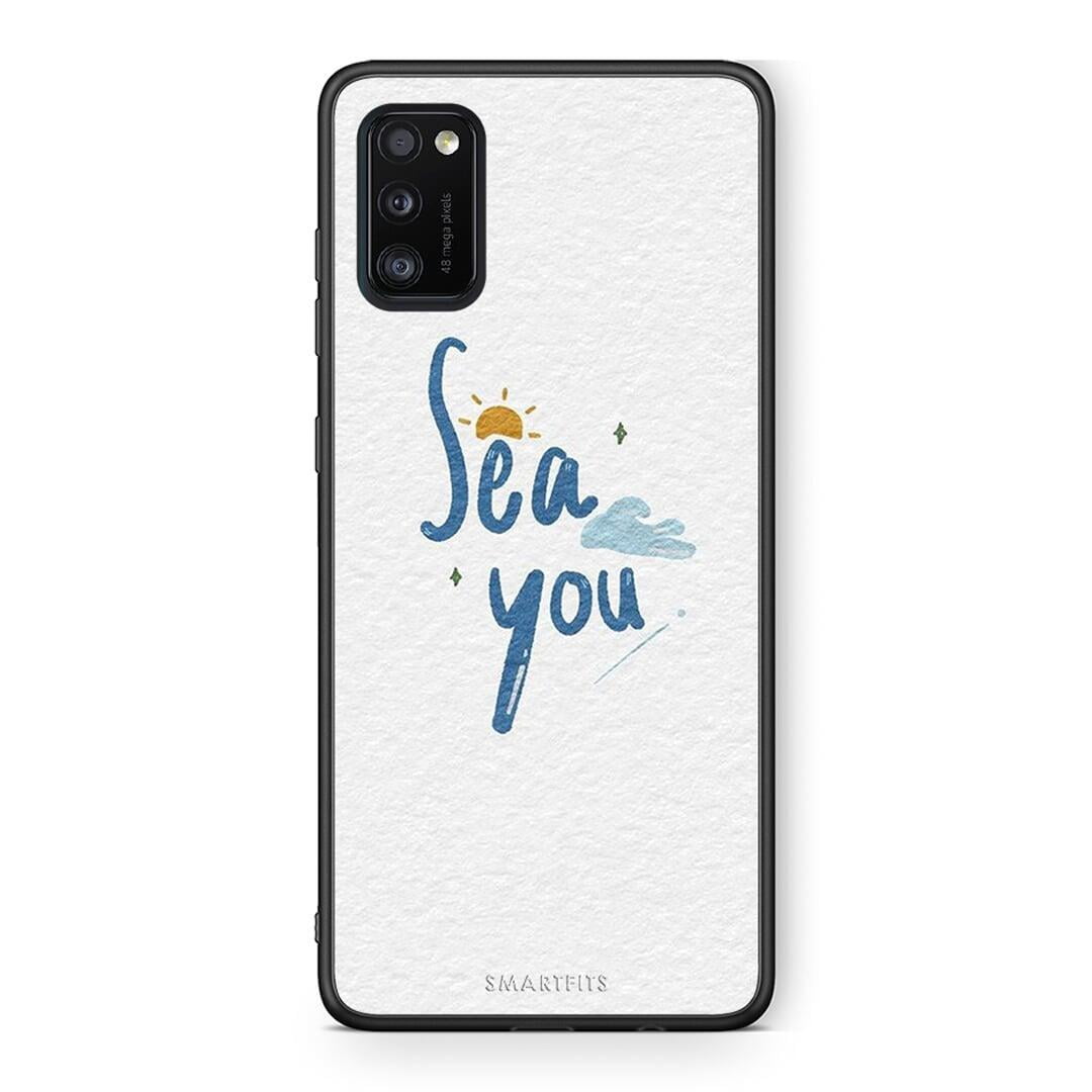 Samsung A41 Sea You Θήκη από τη Smartfits με σχέδιο στο πίσω μέρος και μαύρο περίβλημα | Smartphone case with colorful back and black bezels by Smartfits