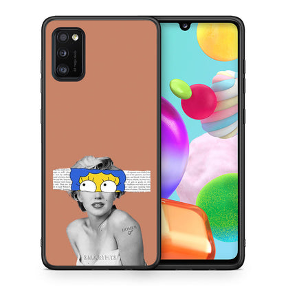 Θήκη Samsung A41 Sim Merilyn από τη Smartfits με σχέδιο στο πίσω μέρος και μαύρο περίβλημα | Samsung A41 Sim Merilyn case with colorful back and black bezels