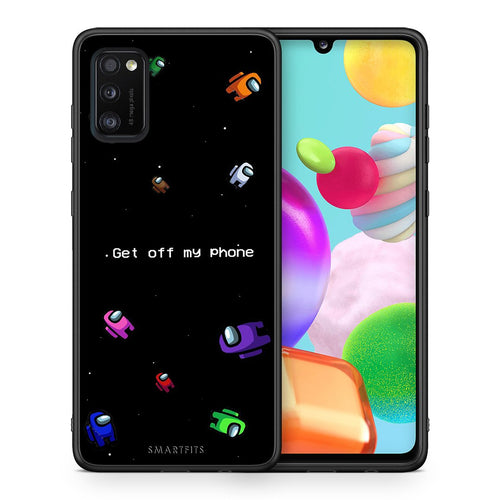 Θήκη Samsung A41 AFK Text από τη Smartfits με σχέδιο στο πίσω μέρος και μαύρο περίβλημα | Samsung A41 AFK Text case with colorful back and black bezels