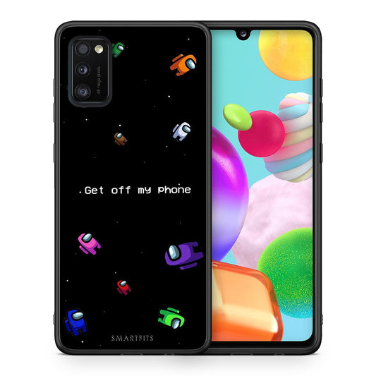 Θήκη Samsung A41 AFK Text από τη Smartfits με σχέδιο στο πίσω μέρος και μαύρο περίβλημα | Samsung A41 AFK Text case with colorful back and black bezels