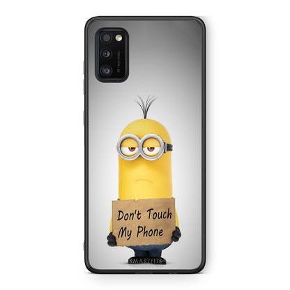 4 - Samsung A41 Minion Text case, cover, bumper