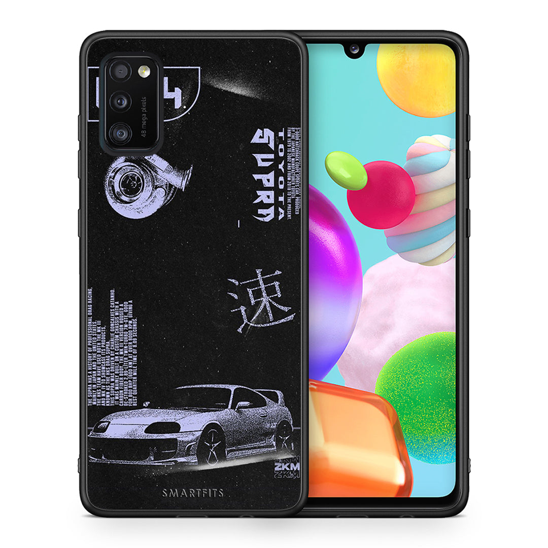 Θήκη Αγίου Βαλεντίνου Samsung A41 Tokyo Drift από τη Smartfits με σχέδιο στο πίσω μέρος και μαύρο περίβλημα | Samsung A41 Tokyo Drift case with colorful back and black bezels