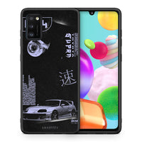 Thumbnail for Θήκη Αγίου Βαλεντίνου Samsung A41 Tokyo Drift από τη Smartfits με σχέδιο στο πίσω μέρος και μαύρο περίβλημα | Samsung A41 Tokyo Drift case with colorful back and black bezels