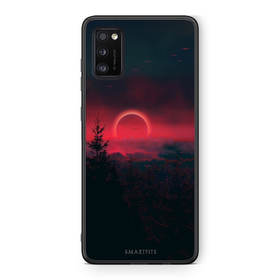 4 - Samsung A41 Sunset Tropic case, cover, bumper