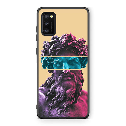 Samsung A41 Zeus Art Θήκη Αγίου Βαλεντίνου από τη Smartfits με σχέδιο στο πίσω μέρος και μαύρο περίβλημα | Smartphone case with colorful back and black bezels by Smartfits