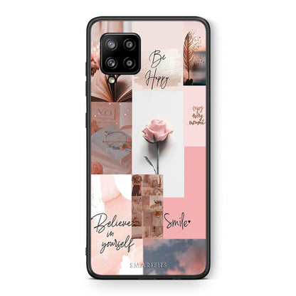 Θήκη Samsung Galaxy A42 Aesthetic Collage από τη Smartfits με σχέδιο στο πίσω μέρος και μαύρο περίβλημα | Samsung Galaxy A42 Aesthetic Collage case with colorful back and black bezels