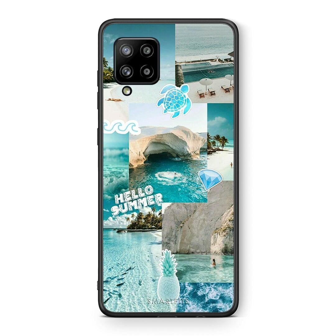 Θήκη Samsung Galaxy A42 Aesthetic Summer από τη Smartfits με σχέδιο στο πίσω μέρος και μαύρο περίβλημα | Samsung Galaxy A42 Aesthetic Summer case with colorful back and black bezels