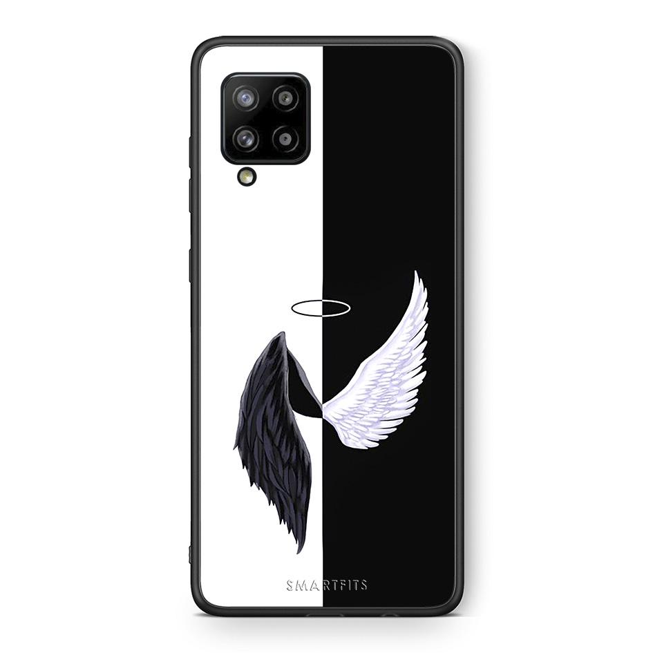 Θήκη Samsung Galaxy A42 Angels Demons από τη Smartfits με σχέδιο στο πίσω μέρος και μαύρο περίβλημα | Samsung Galaxy A42 Angels Demons case with colorful back and black bezels