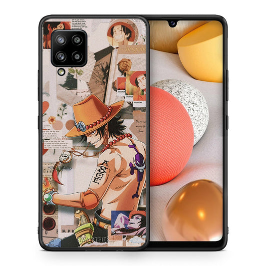 Θήκη Samsung Galaxy A42 Anime Collage από τη Smartfits με σχέδιο στο πίσω μέρος και μαύρο περίβλημα | Samsung Galaxy A42 Anime Collage case with colorful back and black bezels