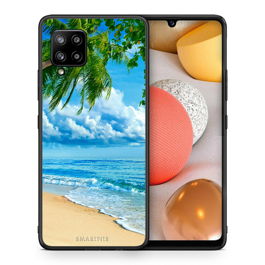 Θήκη Samsung Galaxy A42 Beautiful Beach από τη Smartfits με σχέδιο στο πίσω μέρος και μαύρο περίβλημα | Samsung Galaxy A42 Beautiful Beach case with colorful back and black bezels