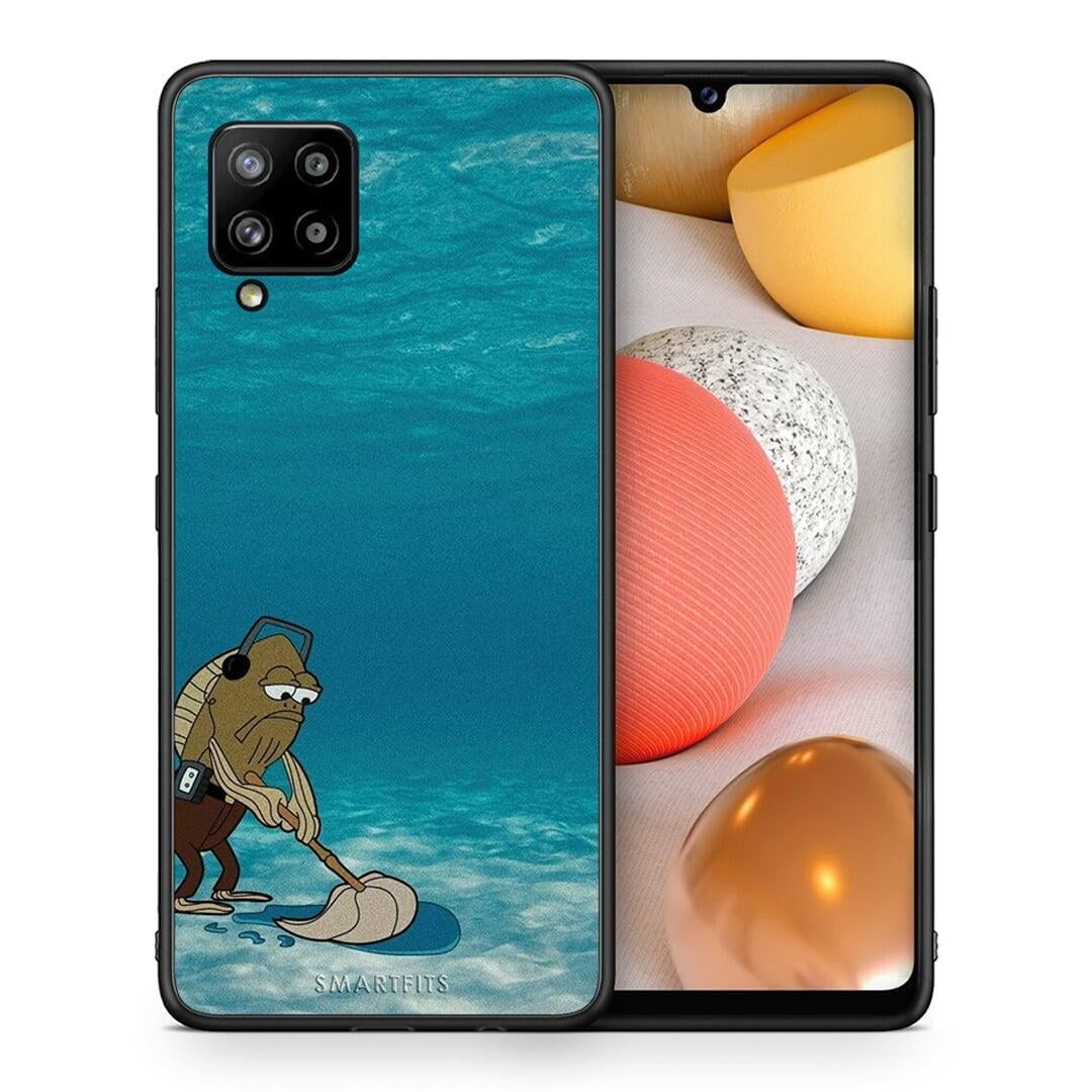 Θήκη Samsung Galaxy A42 Clean The Ocean από τη Smartfits με σχέδιο στο πίσω μέρος και μαύρο περίβλημα | Samsung Galaxy A42 Clean The Ocean case with colorful back and black bezels