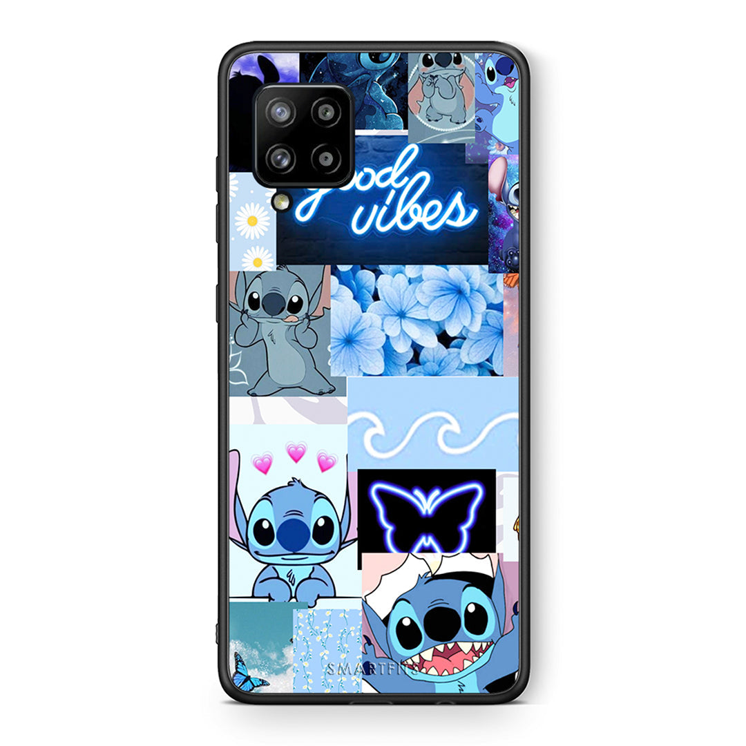 Θήκη Αγίου Βαλεντίνου Samsung Galaxy A42 Collage Good Vibes από τη Smartfits με σχέδιο στο πίσω μέρος και μαύρο περίβλημα | Samsung Galaxy A42 Collage Good Vibes case with colorful back and black bezels