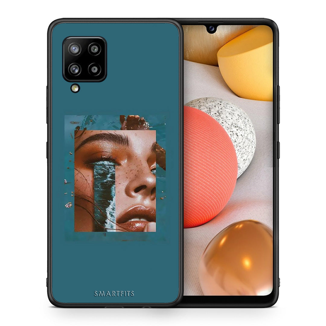 Θήκη Samsung Galaxy A42 Cry An Ocean από τη Smartfits με σχέδιο στο πίσω μέρος και μαύρο περίβλημα | Samsung Galaxy A42 Cry An Ocean case with colorful back and black bezels