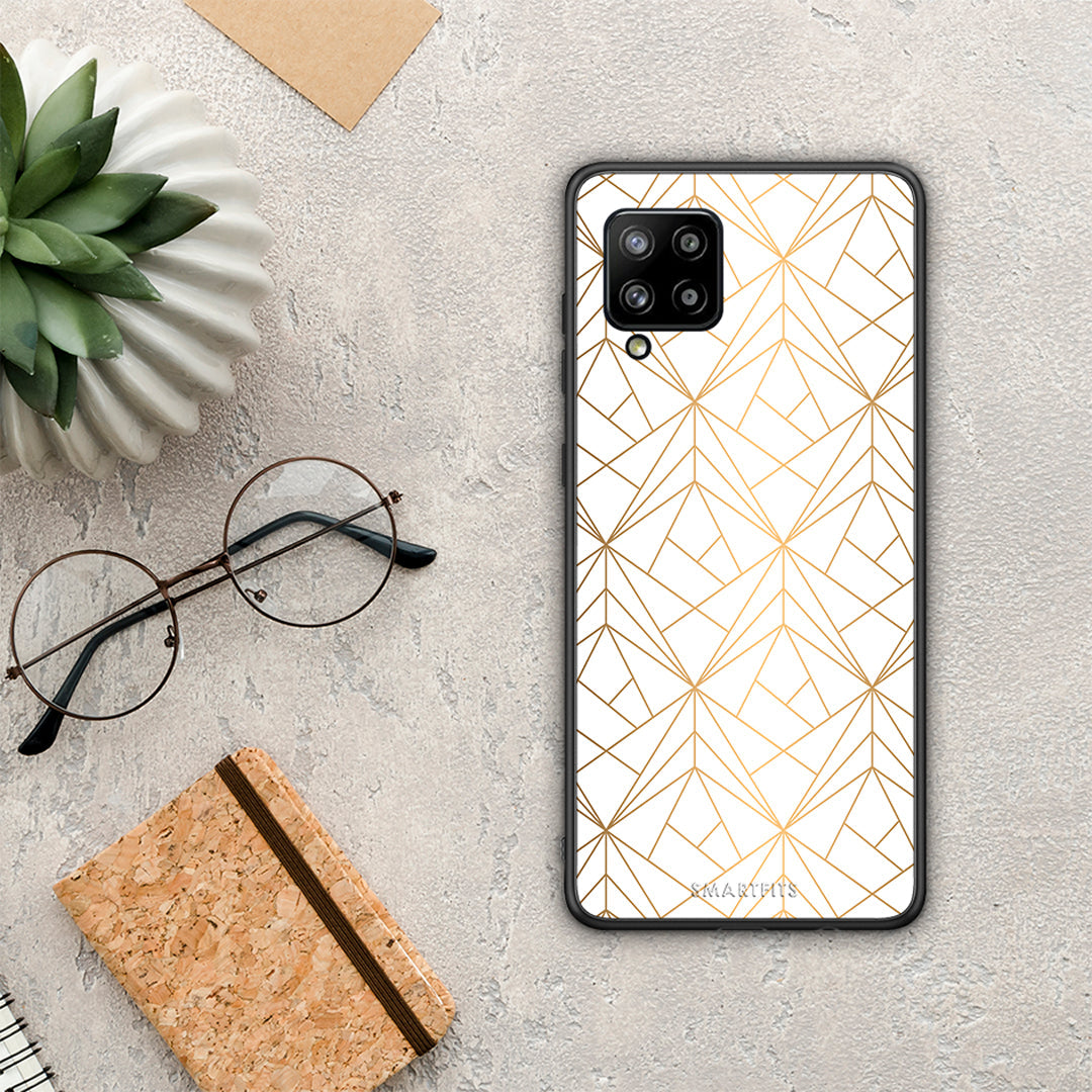 Geometric Luxury White - Samsung Galaxy A42 θήκη