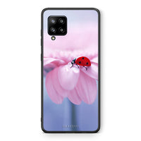 Thumbnail for Θήκη Samsung Galaxy A42 Ladybug Flower από τη Smartfits με σχέδιο στο πίσω μέρος και μαύρο περίβλημα | Samsung Galaxy A42 Ladybug Flower case with colorful back and black bezels