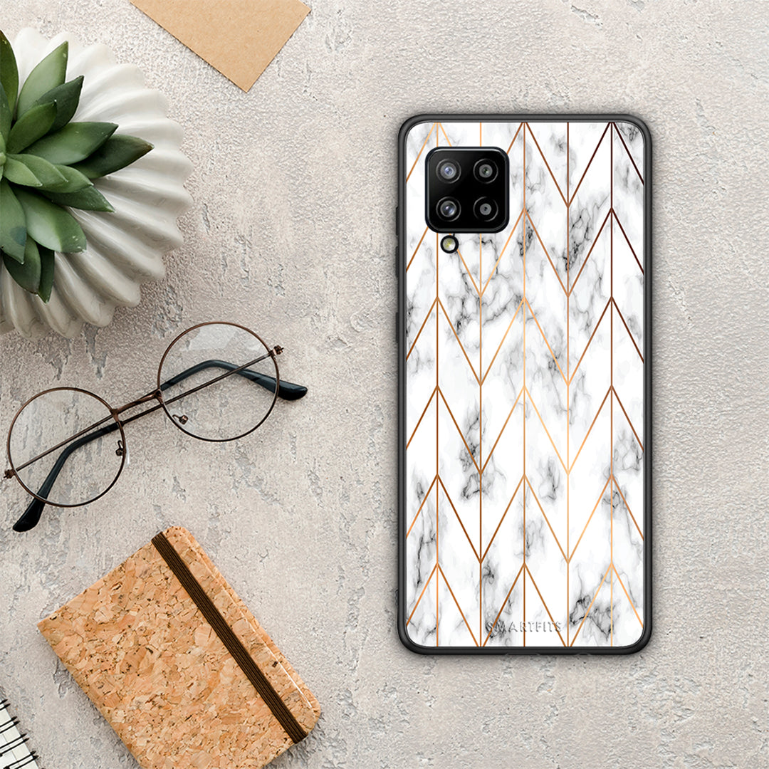 Marble Gold Geometric - Samsung Galaxy A42 θήκη