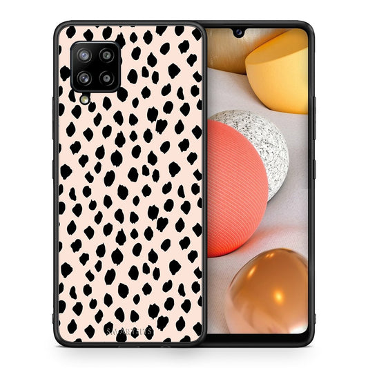 Θήκη Samsung Galaxy A42 New Polka Dots από τη Smartfits με σχέδιο στο πίσω μέρος και μαύρο περίβλημα | Samsung Galaxy A42 New Polka Dots case with colorful back and black bezels