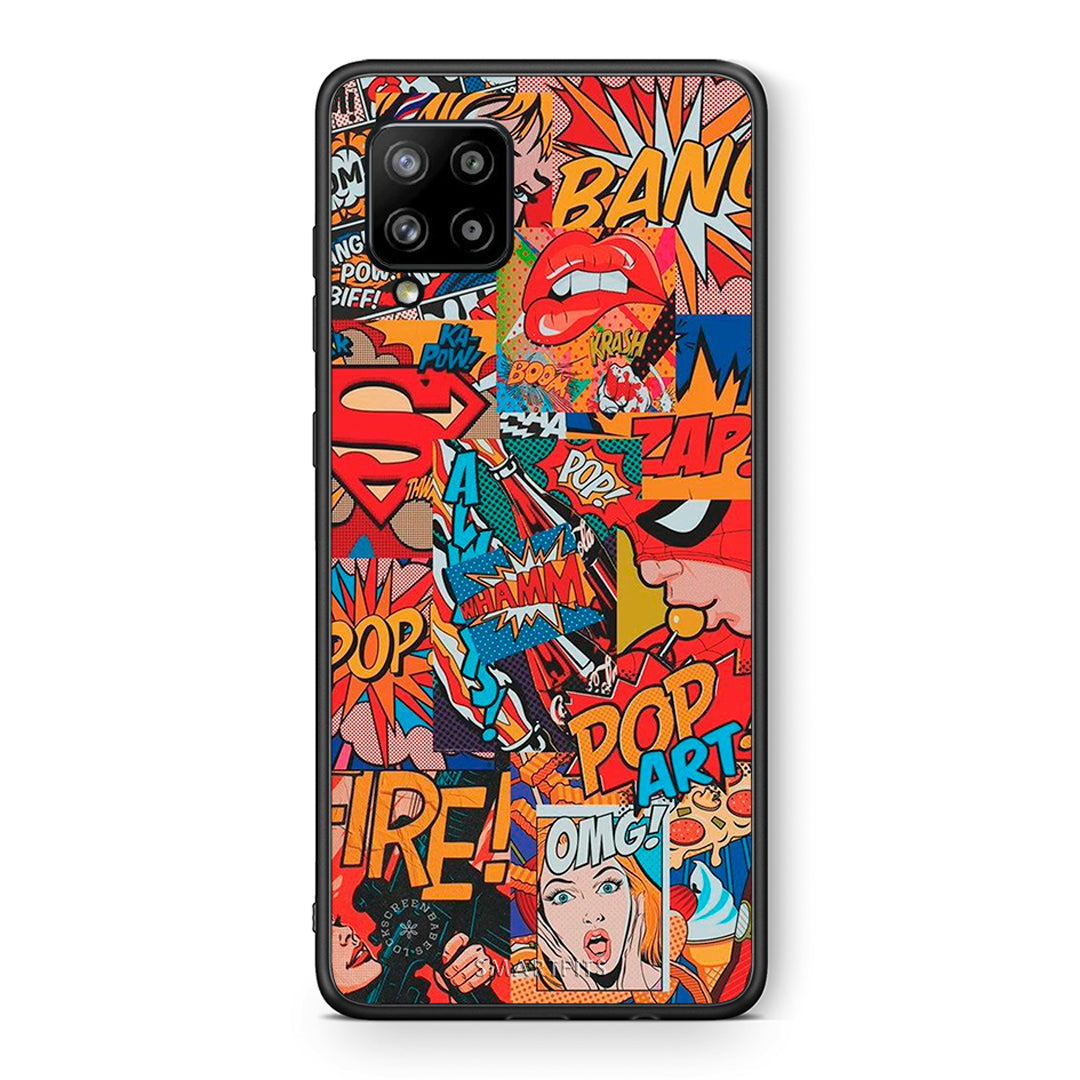 Θήκη Samsung Galaxy A42 PopArt OMG από τη Smartfits με σχέδιο στο πίσω μέρος και μαύρο περίβλημα | Samsung Galaxy A42 PopArt OMG case with colorful back and black bezels