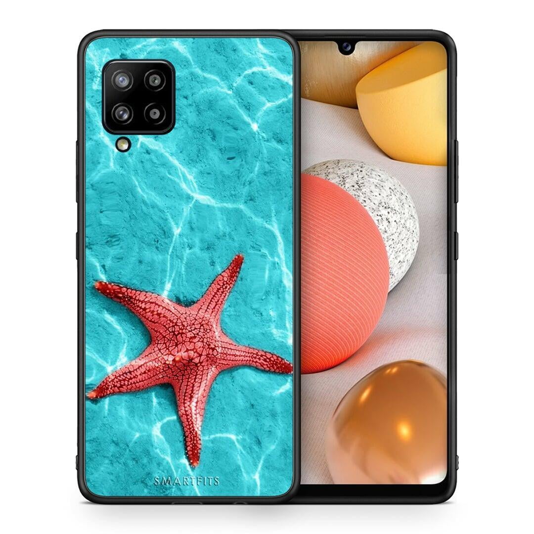 Θήκη Samsung Galaxy A42 Red Starfish από τη Smartfits με σχέδιο στο πίσω μέρος και μαύρο περίβλημα | Samsung Galaxy A42 Red Starfish case with colorful back and black bezels