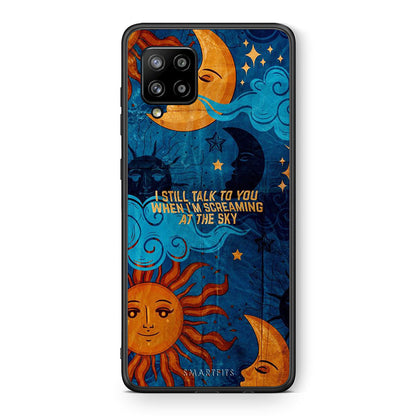 Θήκη Samsung Galaxy A42 Screaming Sky από τη Smartfits με σχέδιο στο πίσω μέρος και μαύρο περίβλημα | Samsung Galaxy A42 Screaming Sky case with colorful back and black bezels