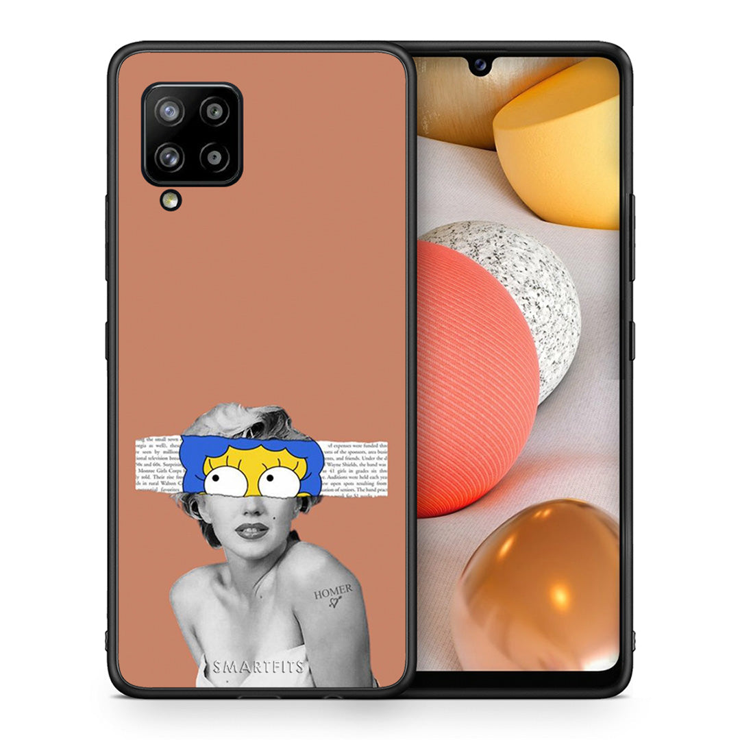 Θήκη Samsung Galaxy A42 Sim Merilyn από τη Smartfits με σχέδιο στο πίσω μέρος και μαύρο περίβλημα | Samsung Galaxy A42 Sim Merilyn case with colorful back and black bezels