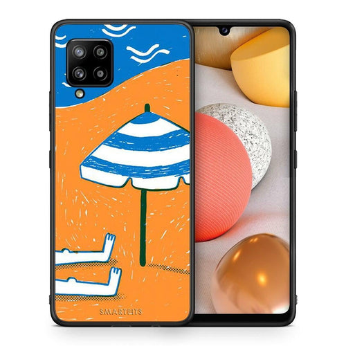 Θήκη Samsung Galaxy A42 Summering από τη Smartfits με σχέδιο στο πίσω μέρος και μαύρο περίβλημα | Samsung Galaxy A42 Summering case with colorful back and black bezels