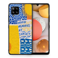 Thumbnail for Θήκη Samsung Galaxy A42 Sunset Memories από τη Smartfits με σχέδιο στο πίσω μέρος και μαύρο περίβλημα | Samsung Galaxy A42 Sunset Memories case with colorful back and black bezels