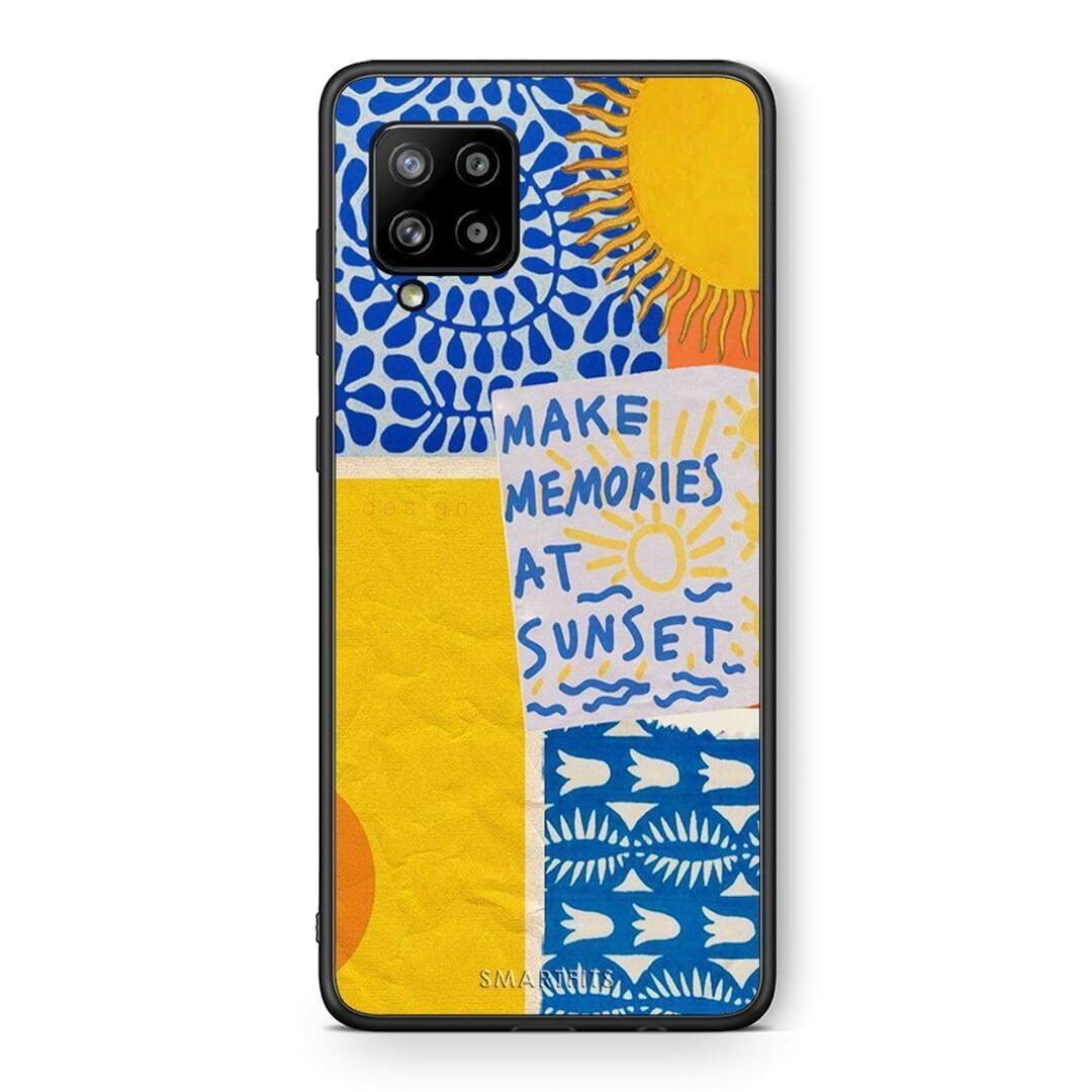 Θήκη Samsung Galaxy A42 Sunset Memories από τη Smartfits με σχέδιο στο πίσω μέρος και μαύρο περίβλημα | Samsung Galaxy A42 Sunset Memories case with colorful back and black bezels