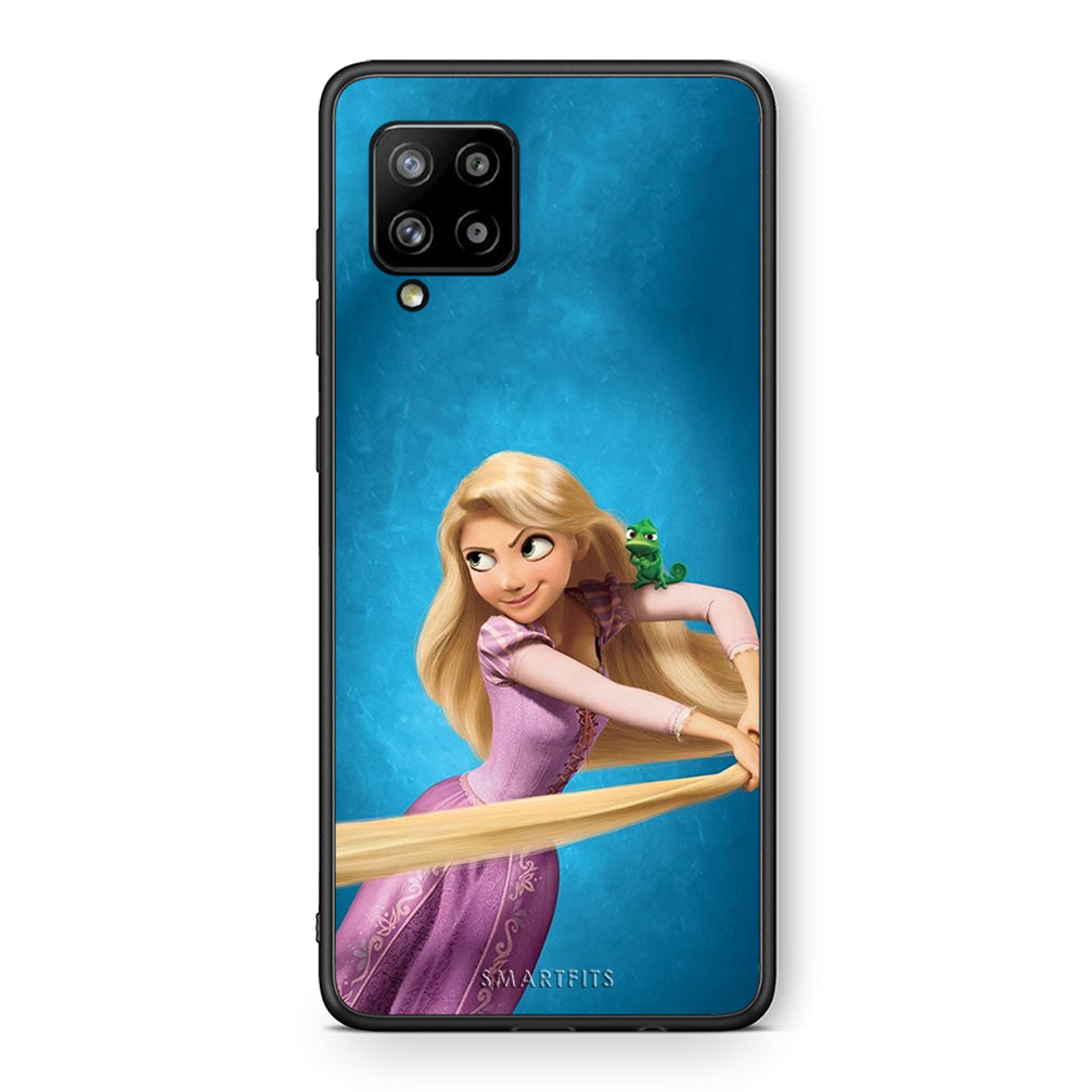 Θήκη Αγίου Βαλεντίνου Samsung Galaxy A42 Tangled 2 από τη Smartfits με σχέδιο στο πίσω μέρος και μαύρο περίβλημα | Samsung Galaxy A42 Tangled 2 case with colorful back and black bezels