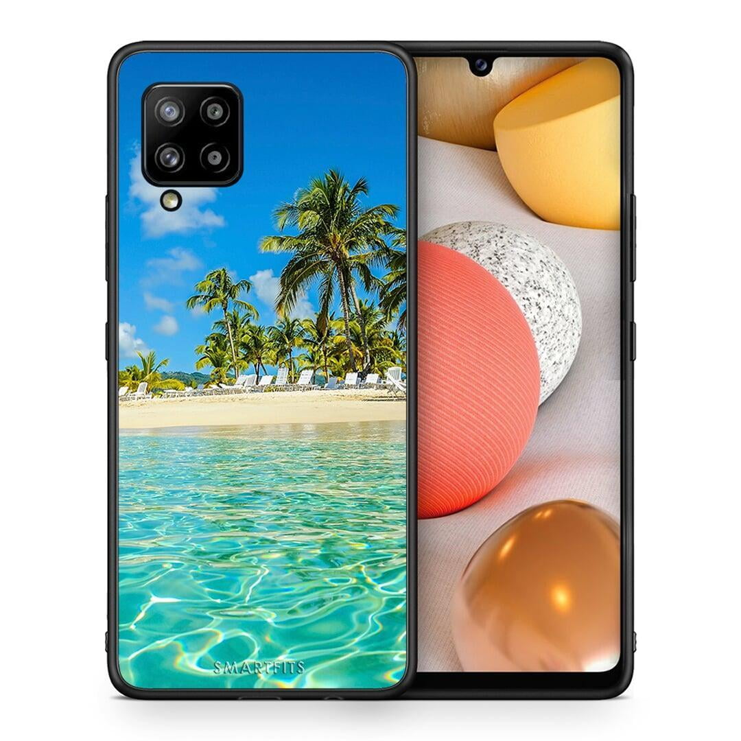 Θήκη Samsung Galaxy A42 Tropical Vibes από τη Smartfits με σχέδιο στο πίσω μέρος και μαύρο περίβλημα | Samsung Galaxy A42 Tropical Vibes case with colorful back and black bezels