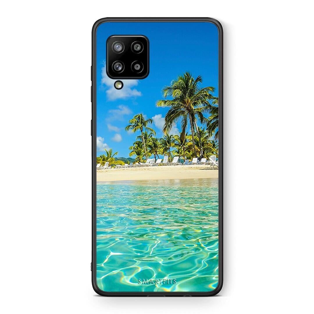 Θήκη Samsung Galaxy A42 Tropical Vibes από τη Smartfits με σχέδιο στο πίσω μέρος και μαύρο περίβλημα | Samsung Galaxy A42 Tropical Vibes case with colorful back and black bezels