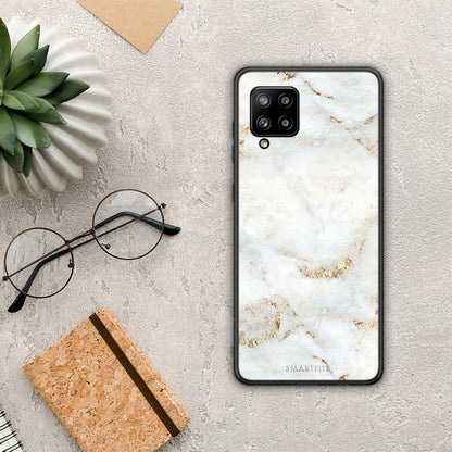 White Gold Marble - Samsung Galaxy A42 θήκη