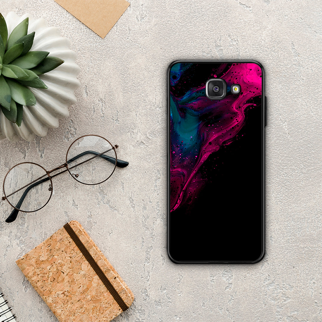 Watercolor Pink Black - Samsung Galaxy A5 2017 θήκη