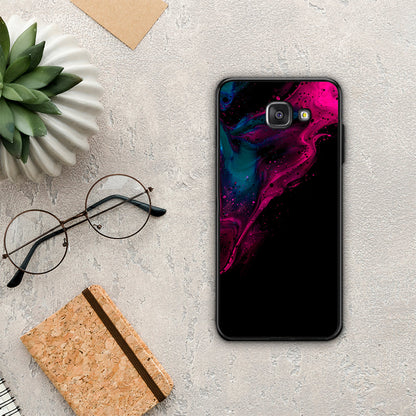 Watercolor Pink Black - Samsung Galaxy A5 2017 θήκη
