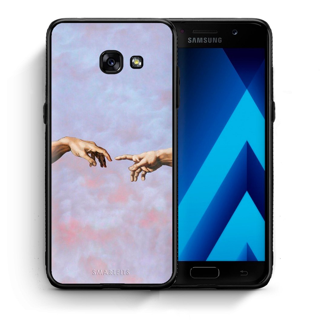 Θήκη Samsung A5 2017 Adam Hand από τη Smartfits με σχέδιο στο πίσω μέρος και μαύρο περίβλημα | Samsung A5 2017 Adam Hand case with colorful back and black bezels