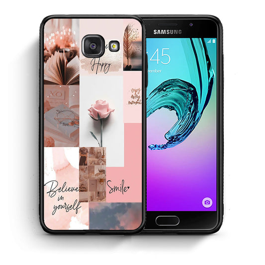 Θήκη Samsung A5 2017 Aesthetic Collage από τη Smartfits με σχέδιο στο πίσω μέρος και μαύρο περίβλημα | Samsung A5 2017 Aesthetic Collage case with colorful back and black bezels