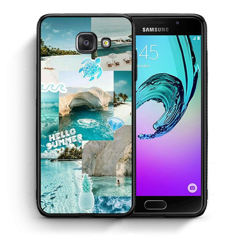 Θήκη Samsung A5 2017 Aesthetic Summer από τη Smartfits με σχέδιο στο πίσω μέρος και μαύρο περίβλημα | Samsung A5 2017 Aesthetic Summer case with colorful back and black bezels