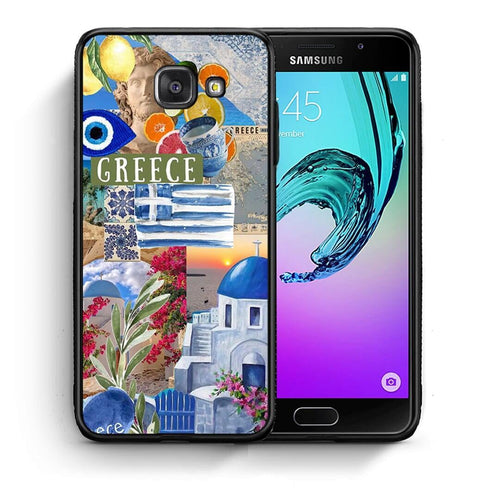 Θήκη Samsung A5 2017 All Greek από τη Smartfits με σχέδιο στο πίσω μέρος και μαύρο περίβλημα | Samsung A5 2017 All Greek case with colorful back and black bezels