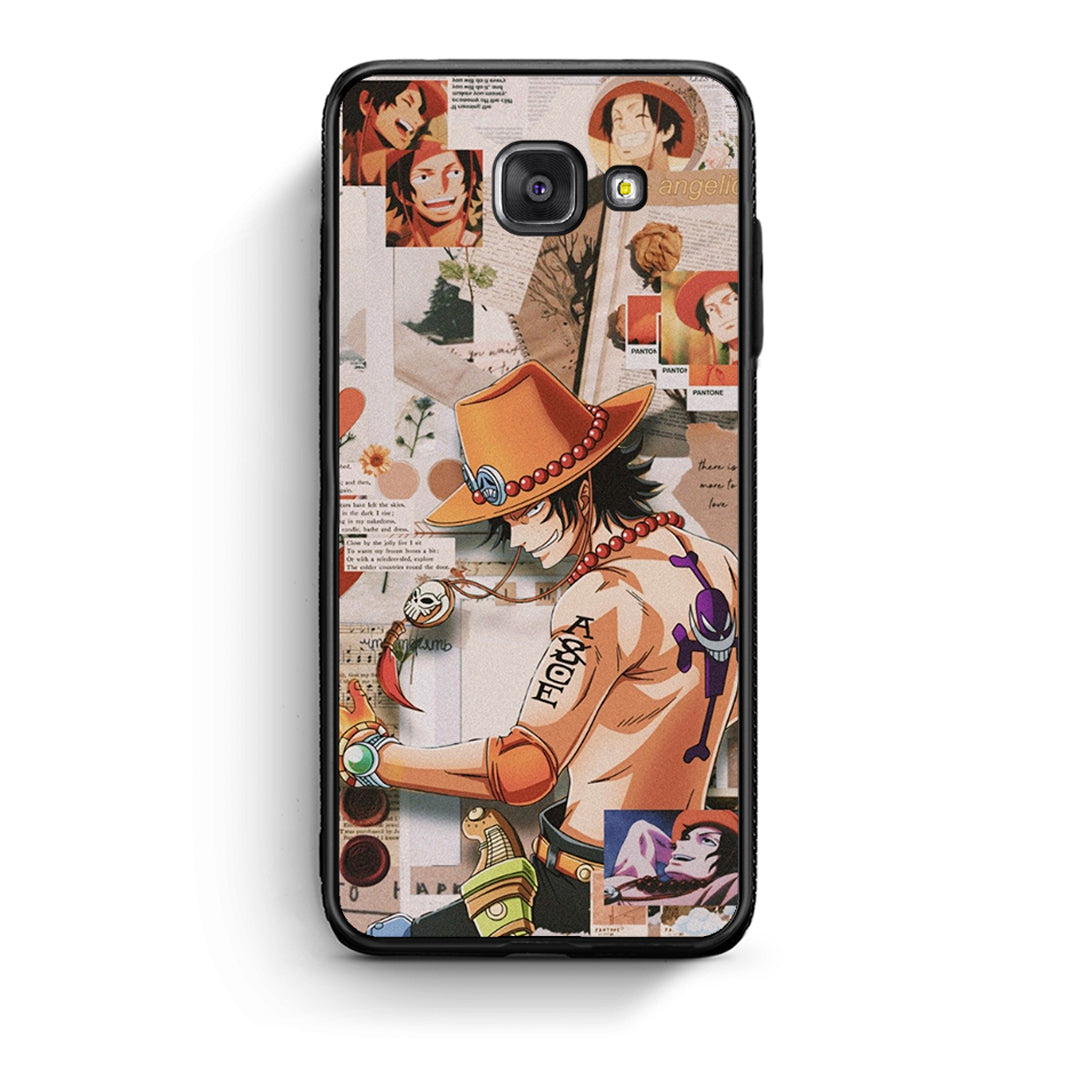 Samsung A5 2017 Anime Collage θήκη από τη Smartfits με σχέδιο στο πίσω μέρος και μαύρο περίβλημα | Smartphone case with colorful back and black bezels by Smartfits
