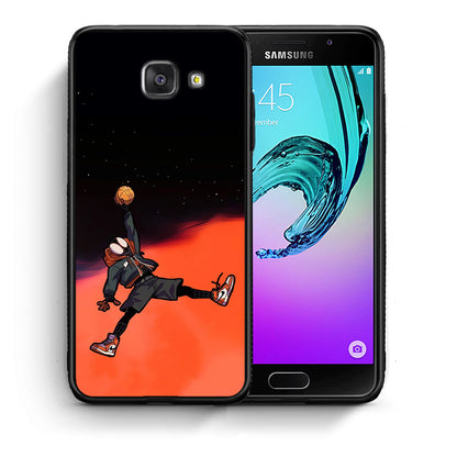 Θήκη Samsung A5 2017 Basketball Hero από τη Smartfits με σχέδιο στο πίσω μέρος και μαύρο περίβλημα | Samsung A5 2017 Basketball Hero case with colorful back and black bezels